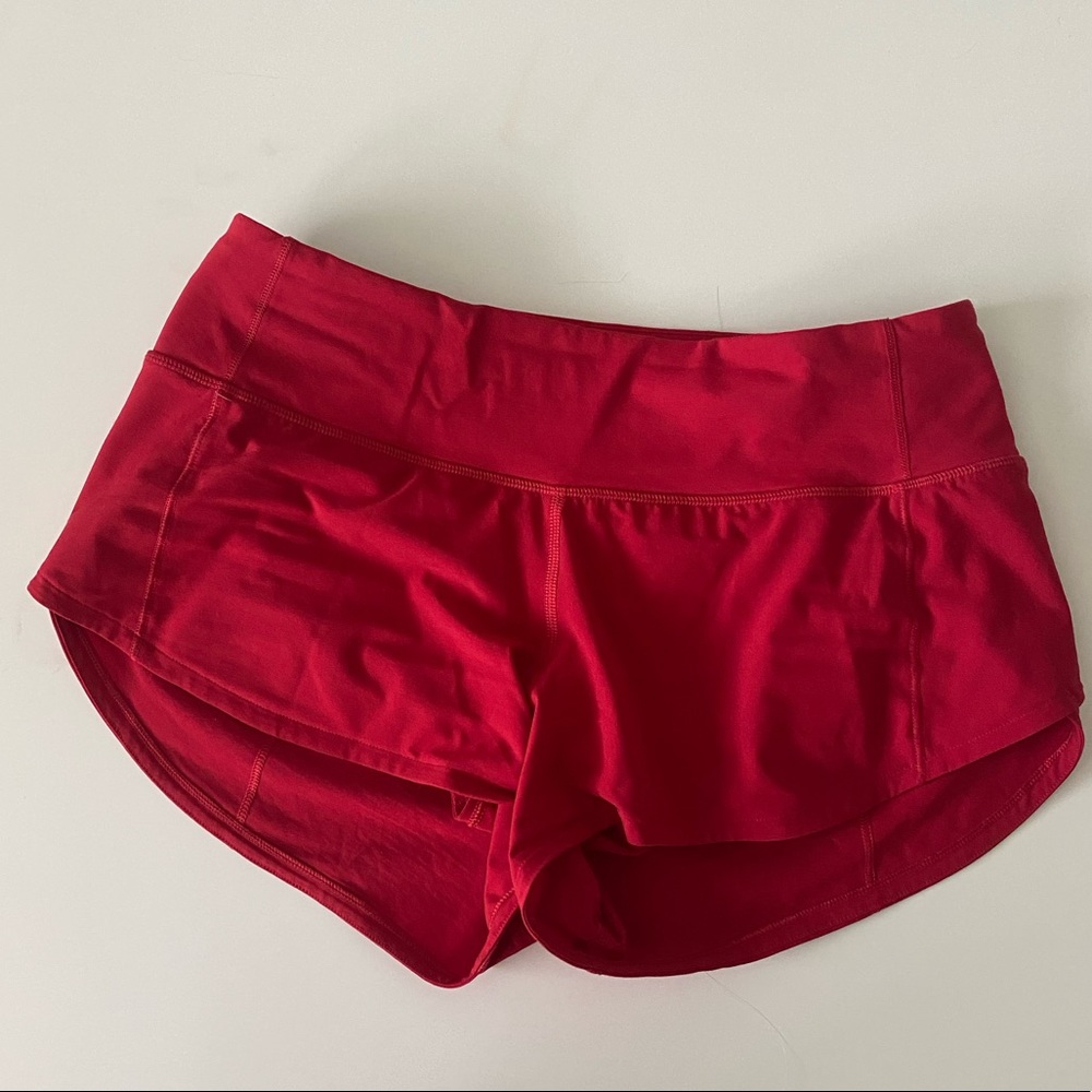Red Speed Up Shorts Size 2